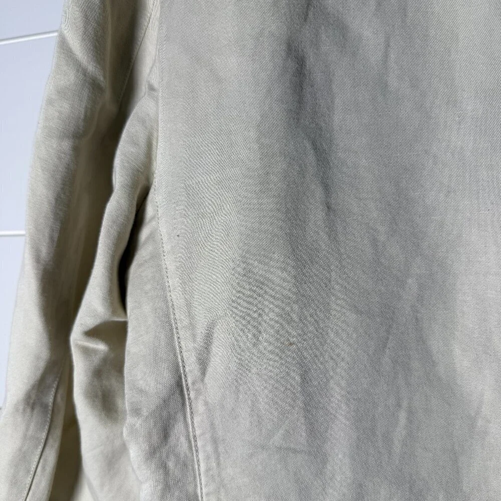 Banana Republic Blazer Sport Coat Mens 44R Beige Cotton Linen